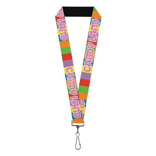 Lanyard - 1.0" - CANDY LAND Game Logo Color Blocks Multi Color