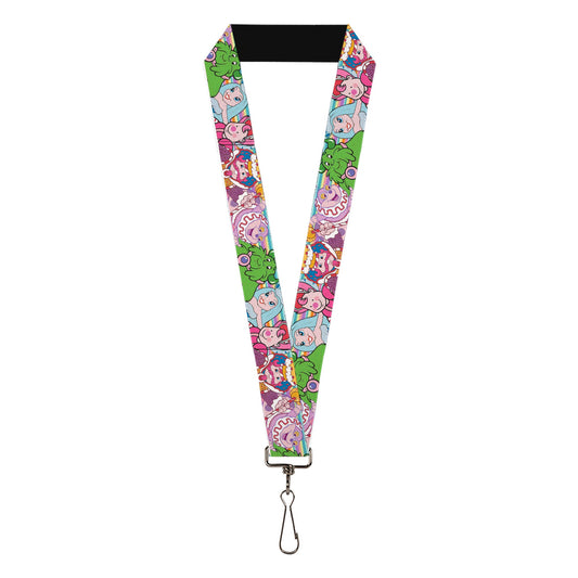 Lanyard - 1.0" - Candy Land Character Lineup Stripe Multi Color