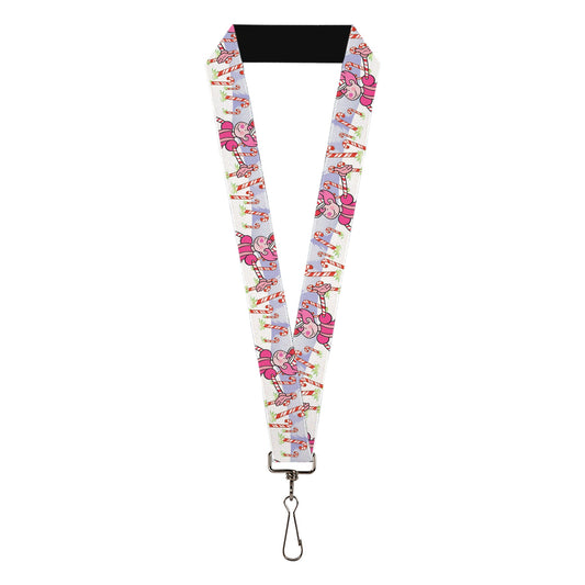Lanyard - 1.0" - Candy Land Mr. Mint Pose and Candy Canes Multi Color
