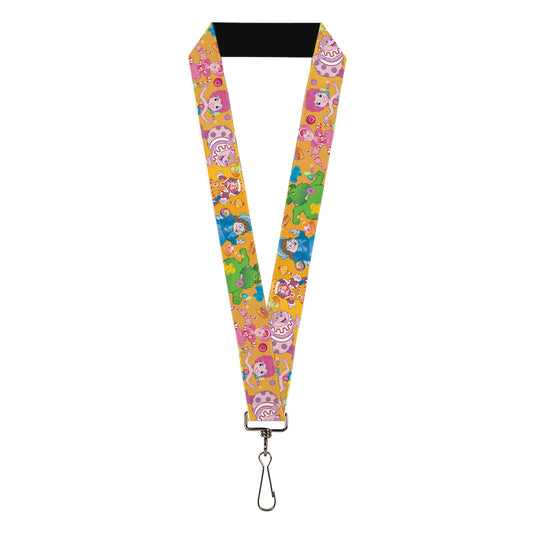 Lanyard - 1.0" - Candy Land Characters and Candy Collage Yellow