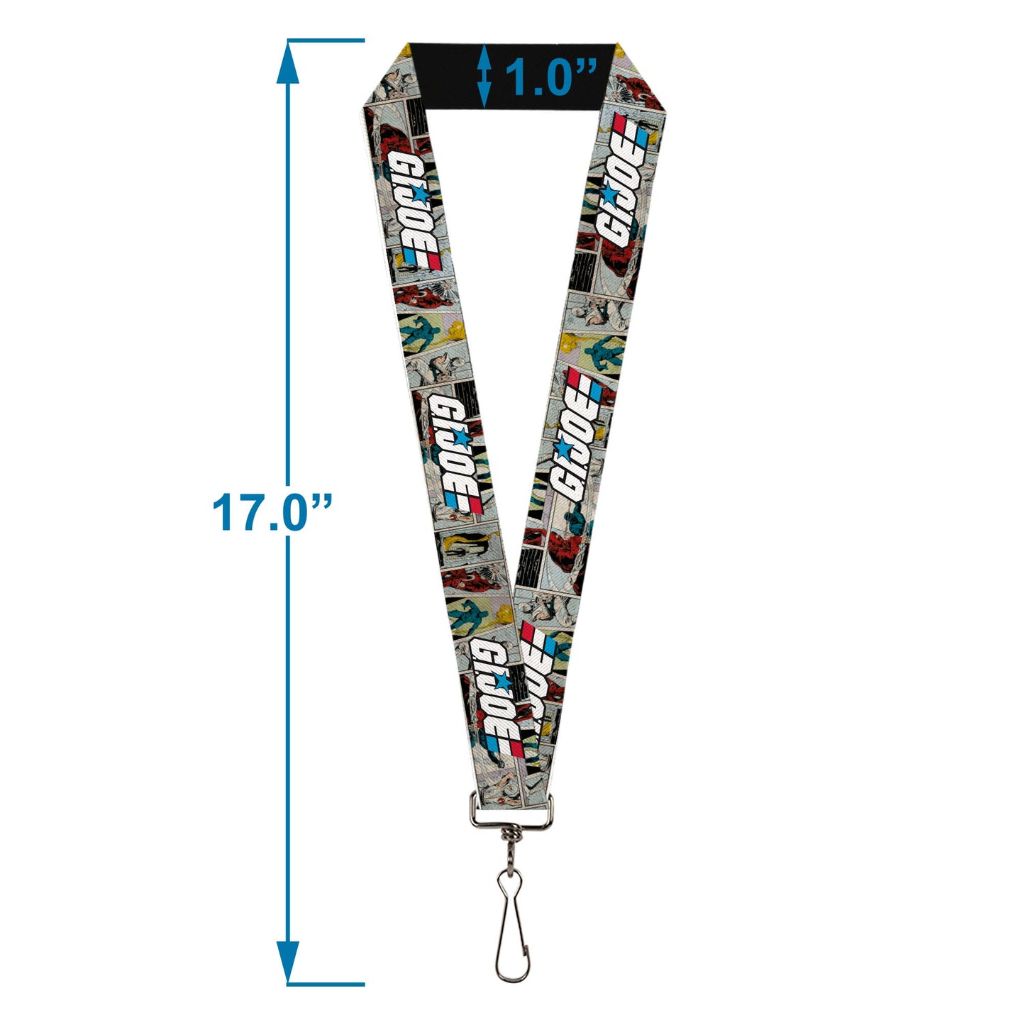 Lanyard - 1.0" - GI JOE Title Logo and Comic Scene Blocks