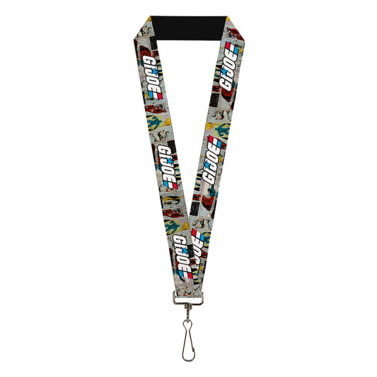 Lanyard - 1.0" - GI JOE Title Logo and Comic Scene Blocks