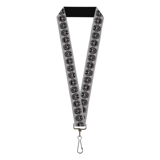 Lanyard - 1.0" - Skelanimals Diego Jack Kits Portraits Gray/Black