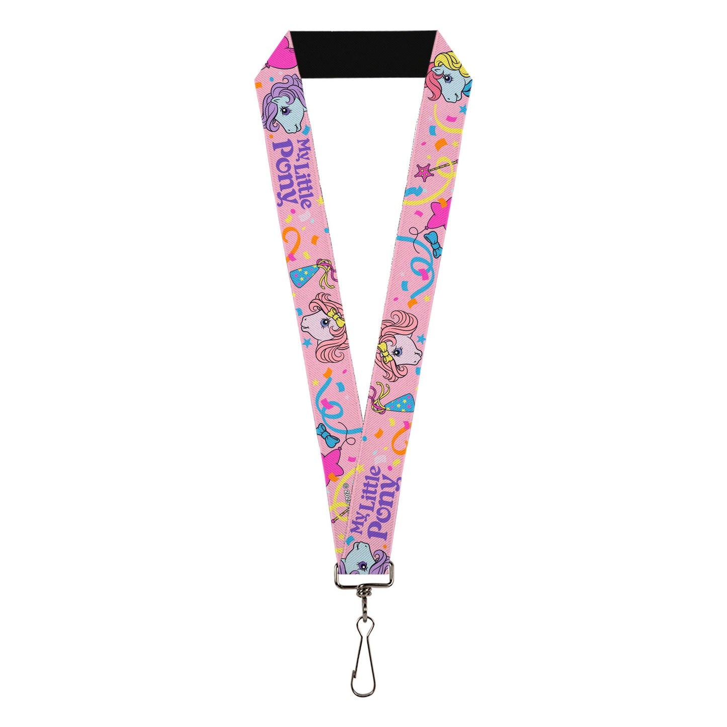 Lanyard - 1.0" - MY LITTLE PONY Three Pony Confetti Party and Title Logo Pink/Multi Color