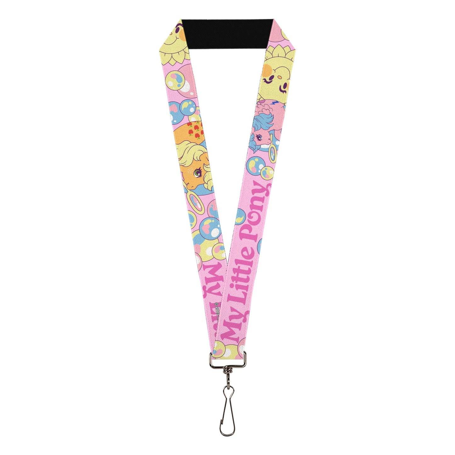 Lanyard - 1.0" - MY LITTLE PONY Two Pony Sunshine Bubbles and Title Logo Pink/Multi Color