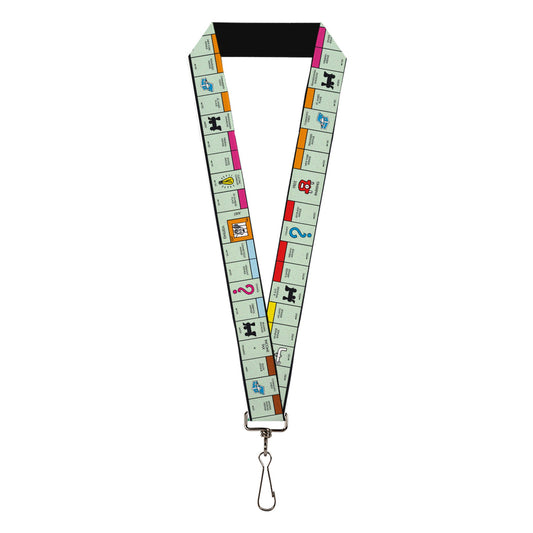 Lanyard - 1.0" - Monopoly Game Board Space Blocks