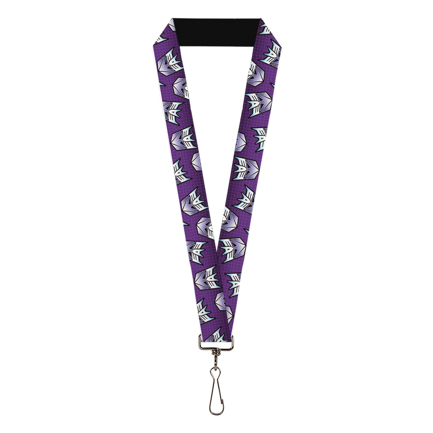 Lanyard - 1.0" - Transformers Decepticons Icon Scattered Grids Purples