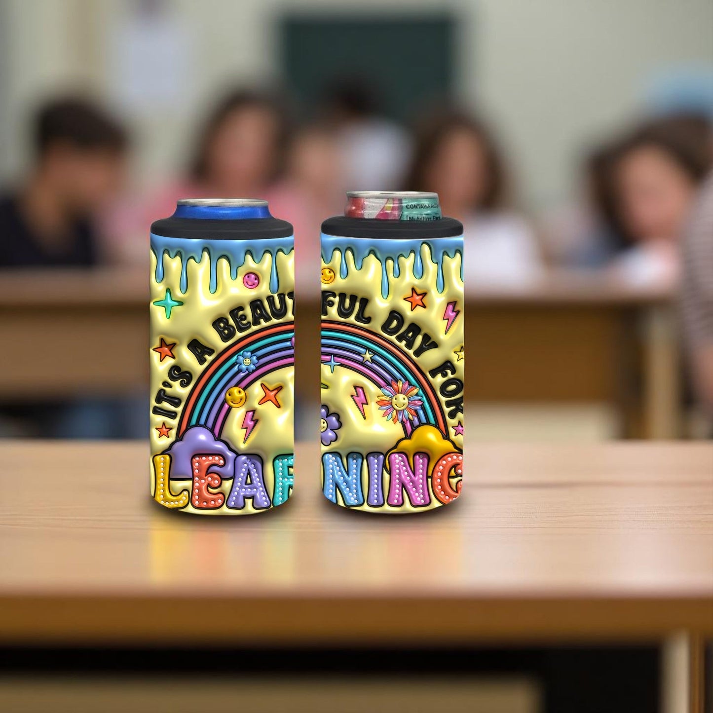Beautiful Day for Learning 4-in-1 Can Cooler Cup