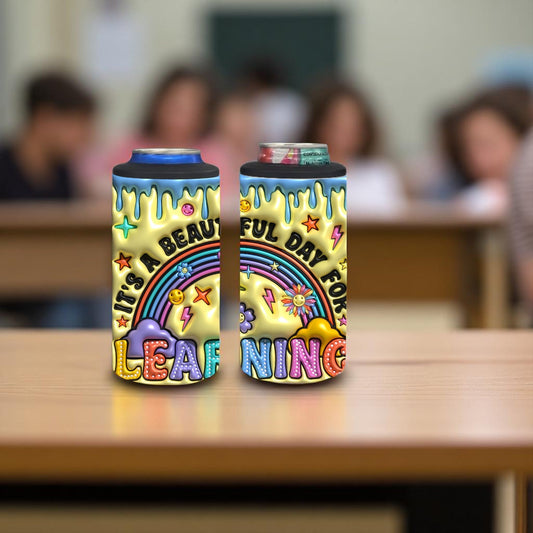 Beautiful Day for Learning 4-in-1 Can Cooler Cup