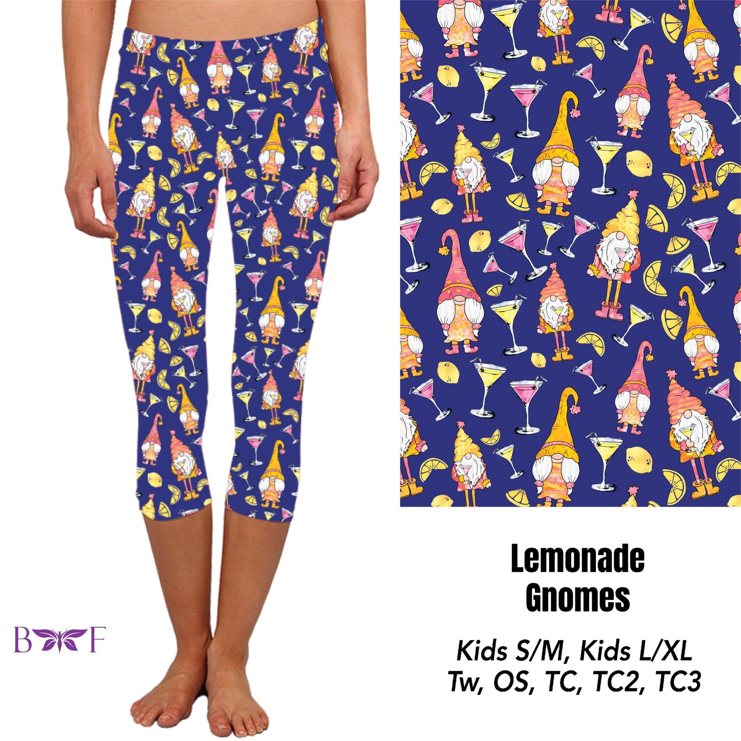 Lemonade Gnomes Capris