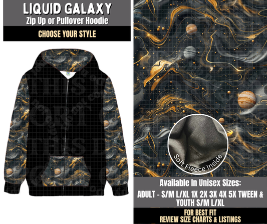Preorder! Closes 8/3. ETA Nov. Liquid Galaxy Zip-Up or Pullover Hoodie