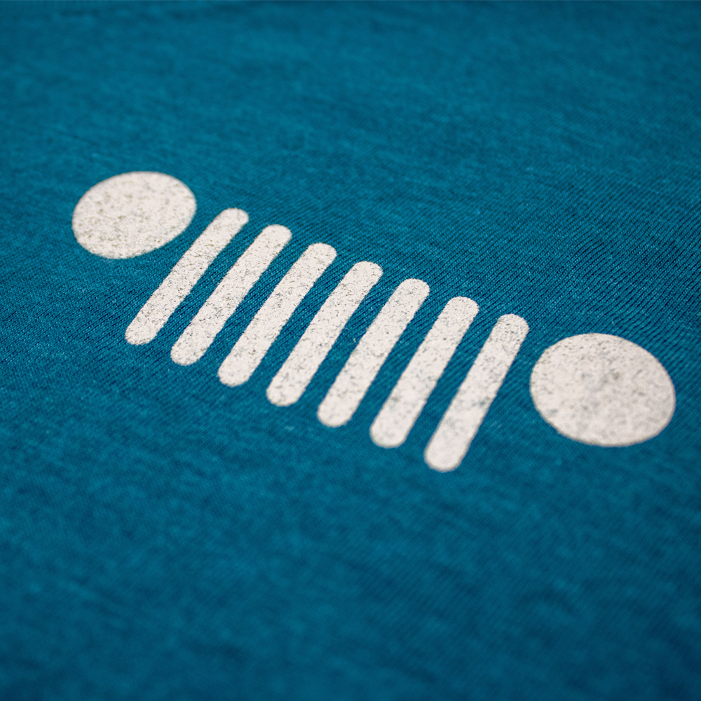 Ladies Jeep® V-neck Live Love Explore - Heather Teal