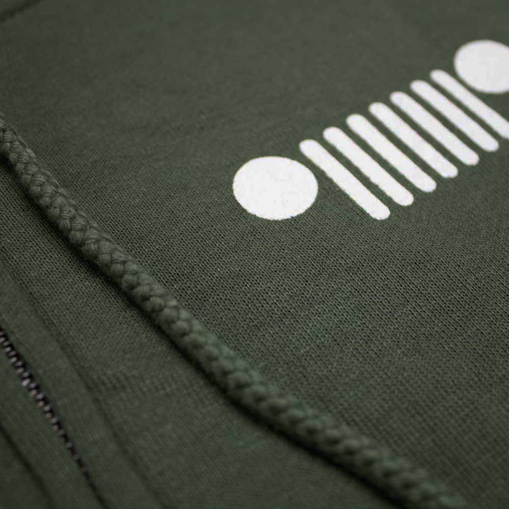 Ladies Jeep® Live Love Explore Zip-Hoodie - Olive Green-FINAL SALE