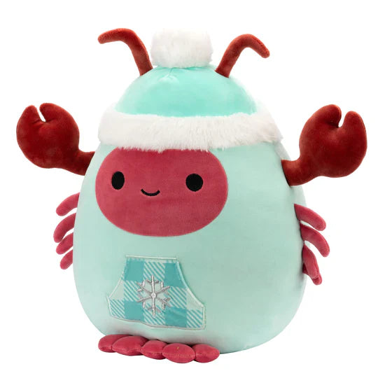 Squishmallows Lorono the Lobster Wearing Winter Outfit 12" Select Series Stuffed Plush