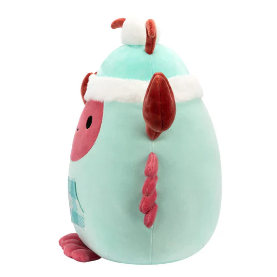 Squishmallows Lorono the Lobster Wearing Winter Outfit 12" Select Series Stuffed Plush