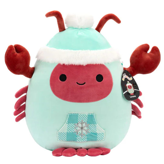 Squishmallows Lorono the Lobster Wearing Winter Outfit 12" Select Series Stuffed Plush