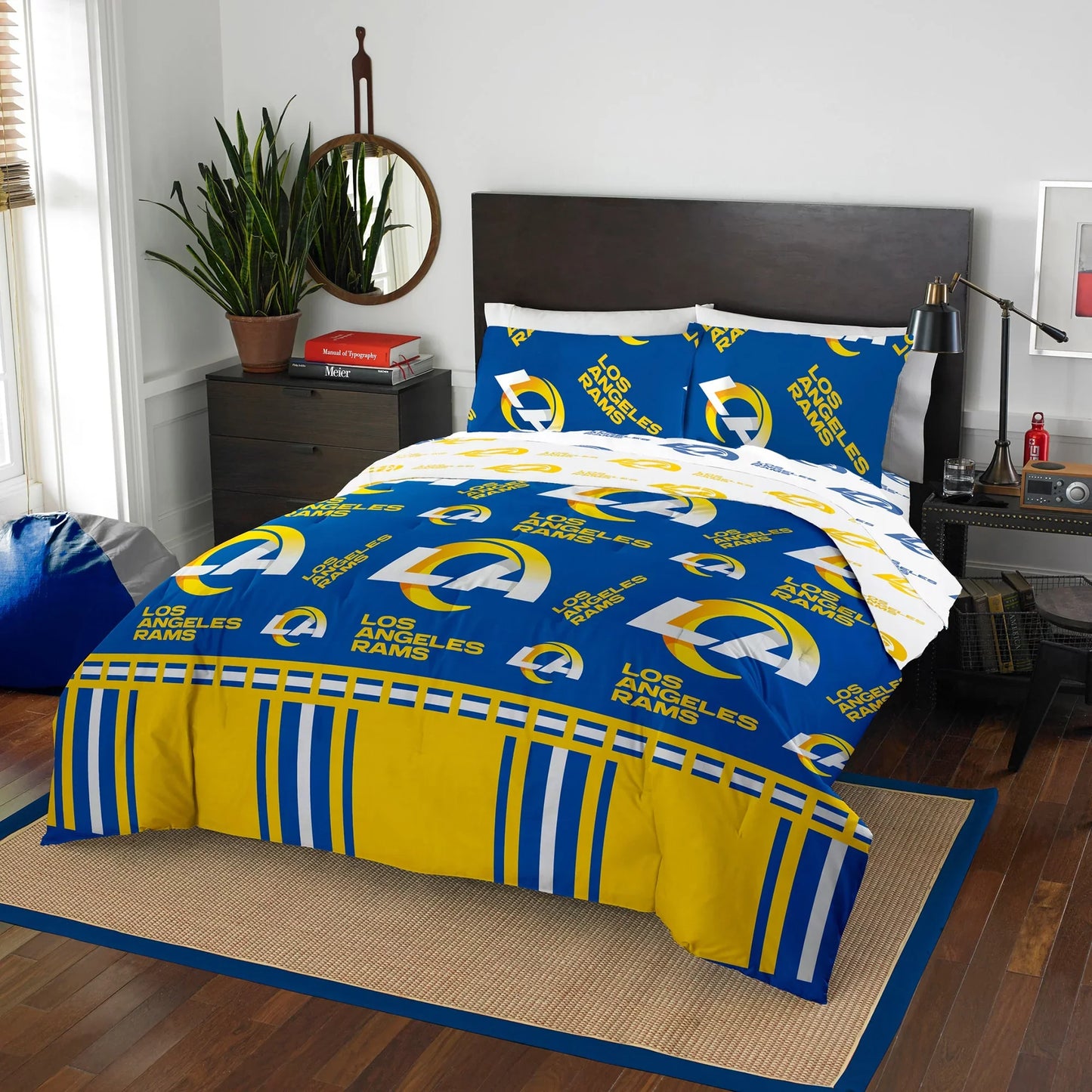 Los Angeles Rams Bed in Bag Comforter Set-Assorted Size
