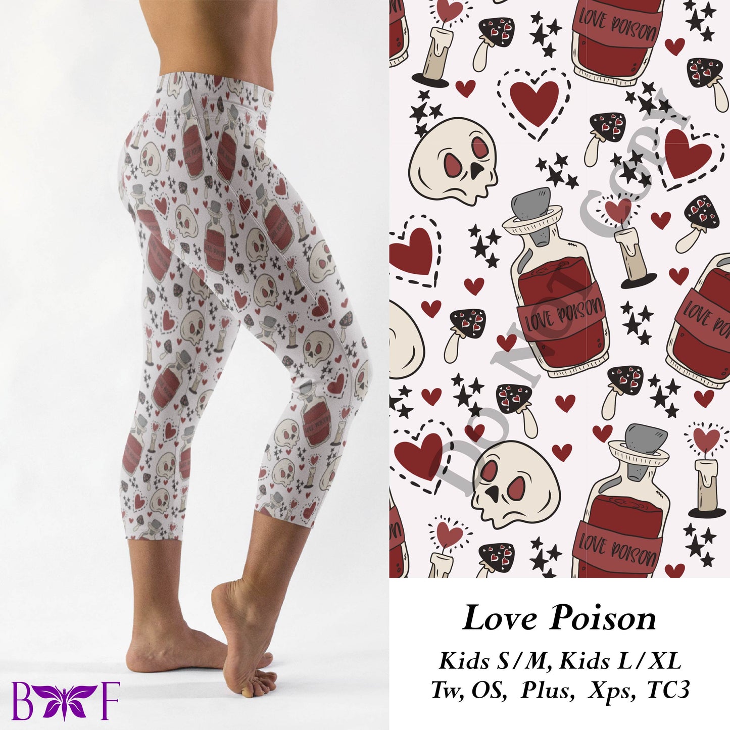 Love Poison leggings with pockets