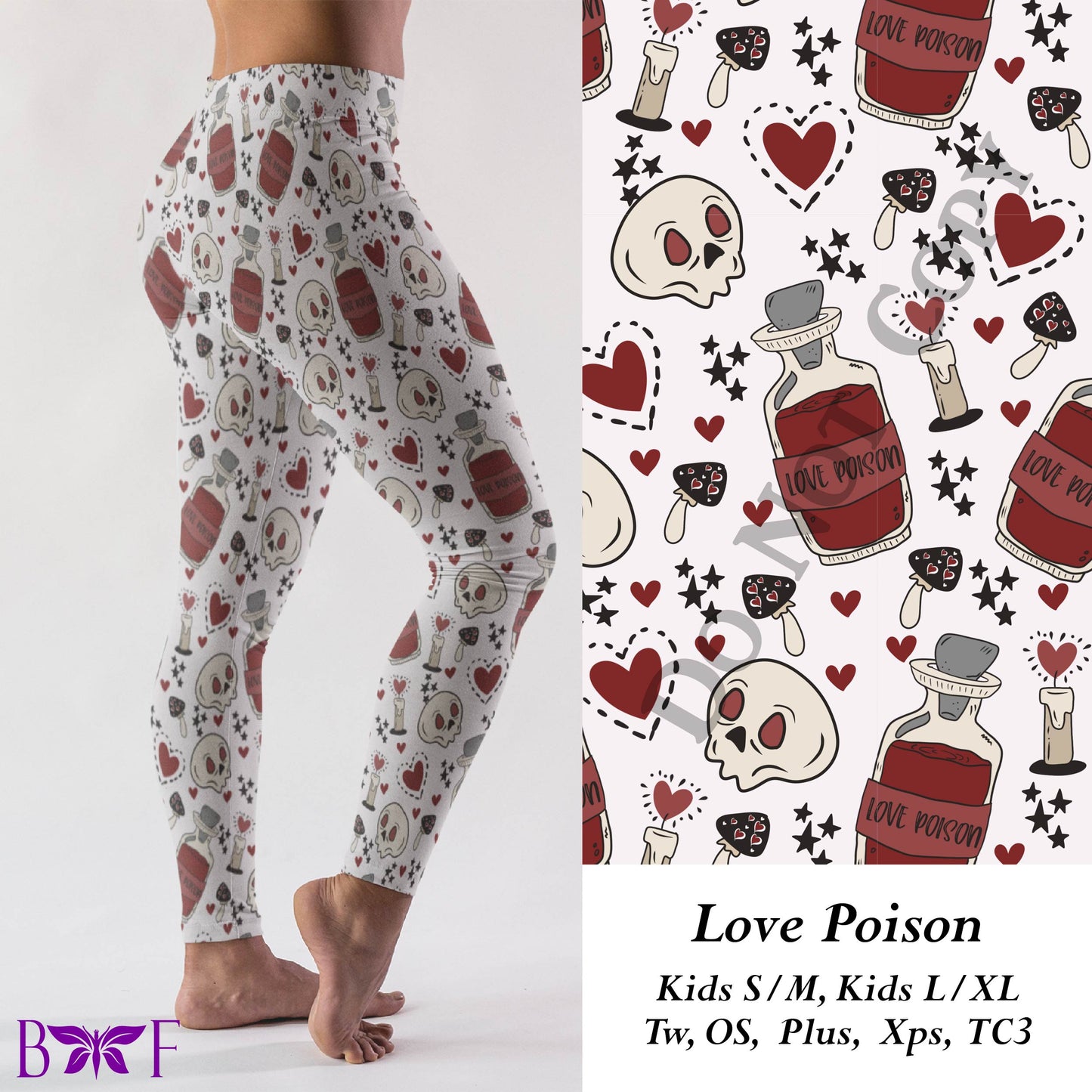 Love Poison leggings with pockets