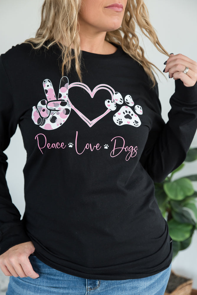 Peace Love Dogs Graphic Tee