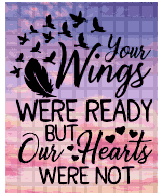 Wings Were Ready, But Our Hearts Were Not - Diamond Art kit
