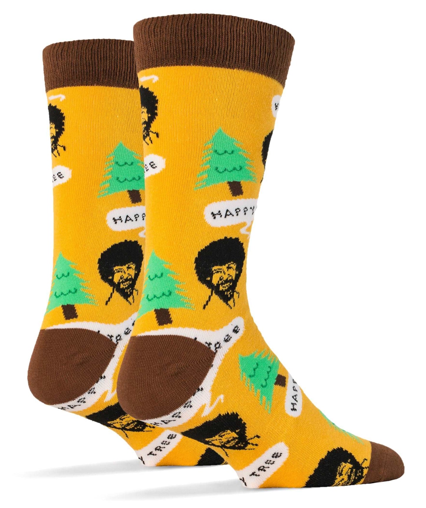 Men's  Bob Ross Happy Tree Socks