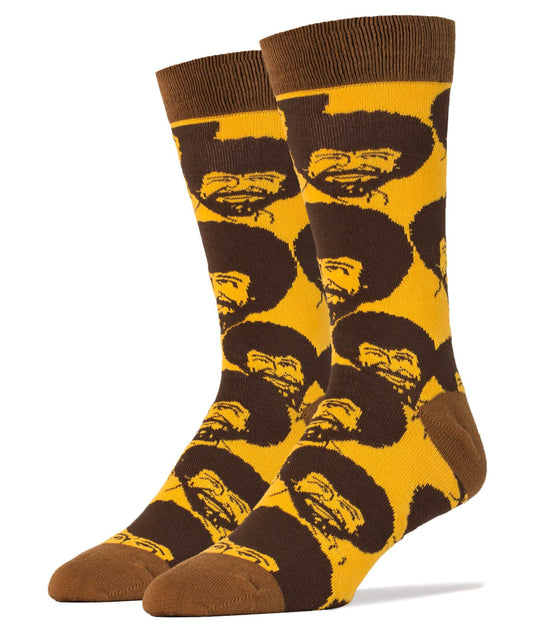 Men's  Bob Ross Flash Mob Socks
