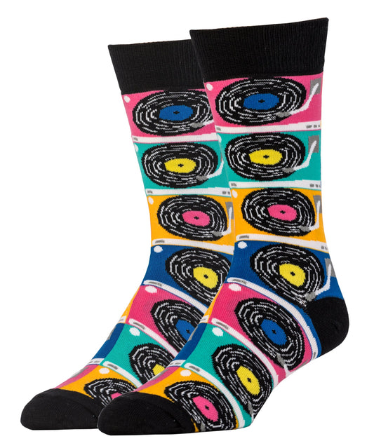 Men's  Put That Record On Socks