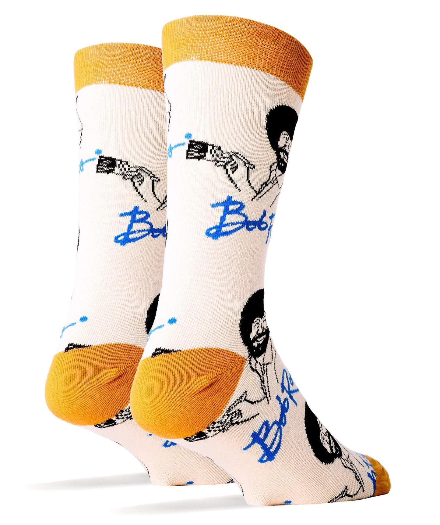 Men's  It's Bob Ross Tan Socks