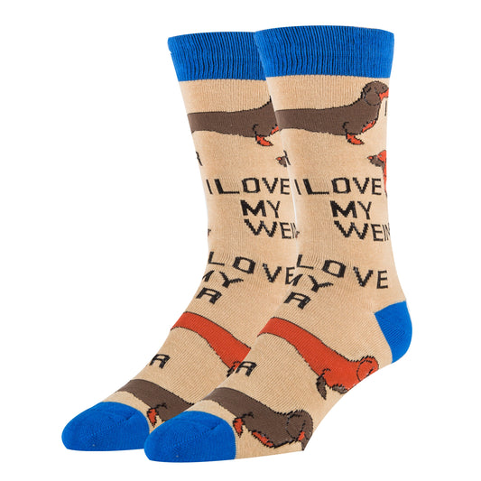 Men's  Love My Weiner Socks