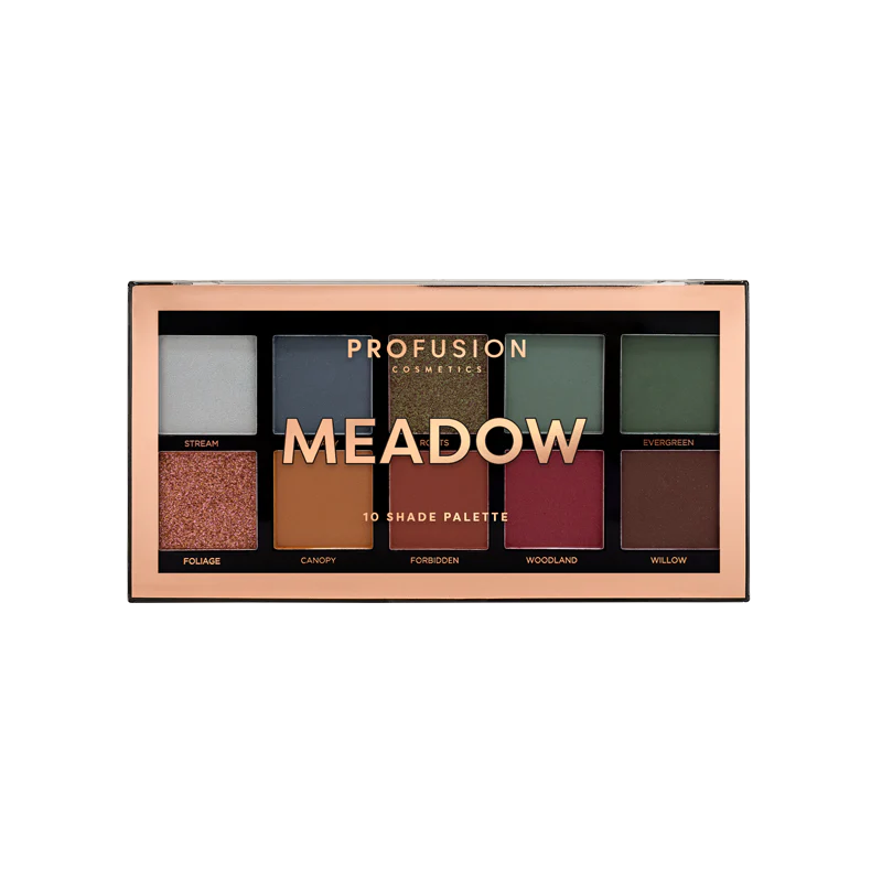 Meadow 10 shade palette