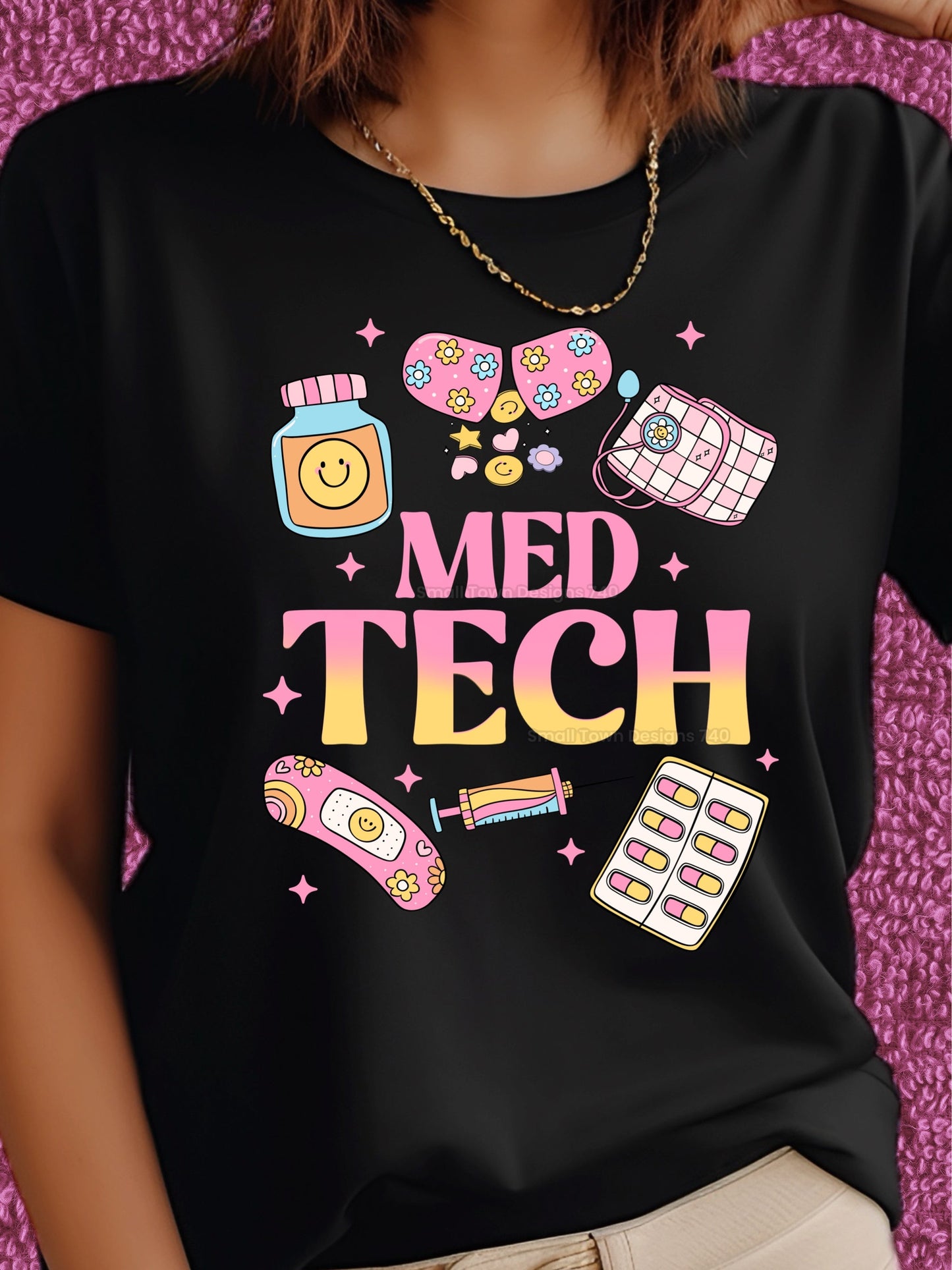 MED TECH PINK TEE
