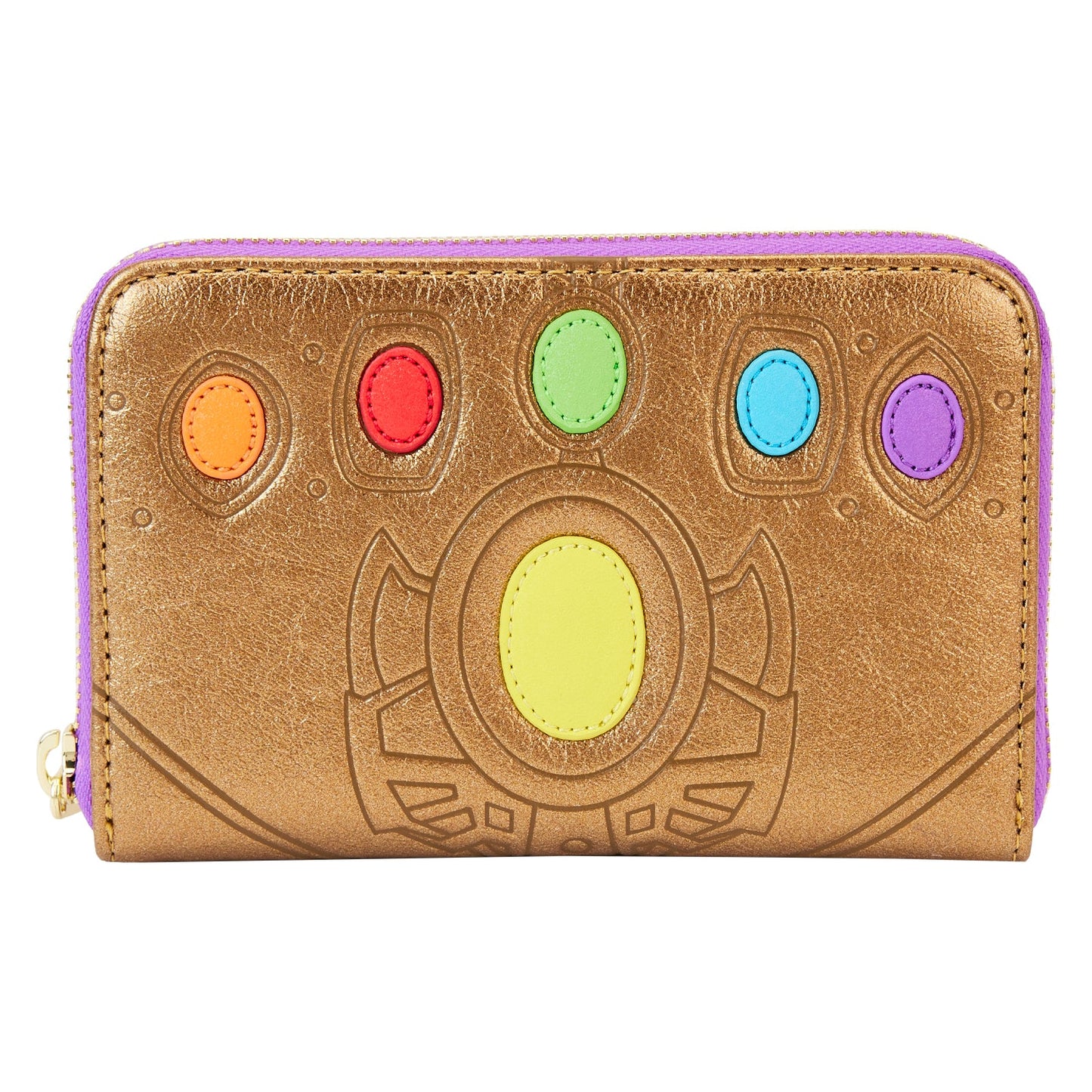 LOUNGEFLY
 MARVEL SHINE THANOS GAUNTLET ZIP AROUND WALLET