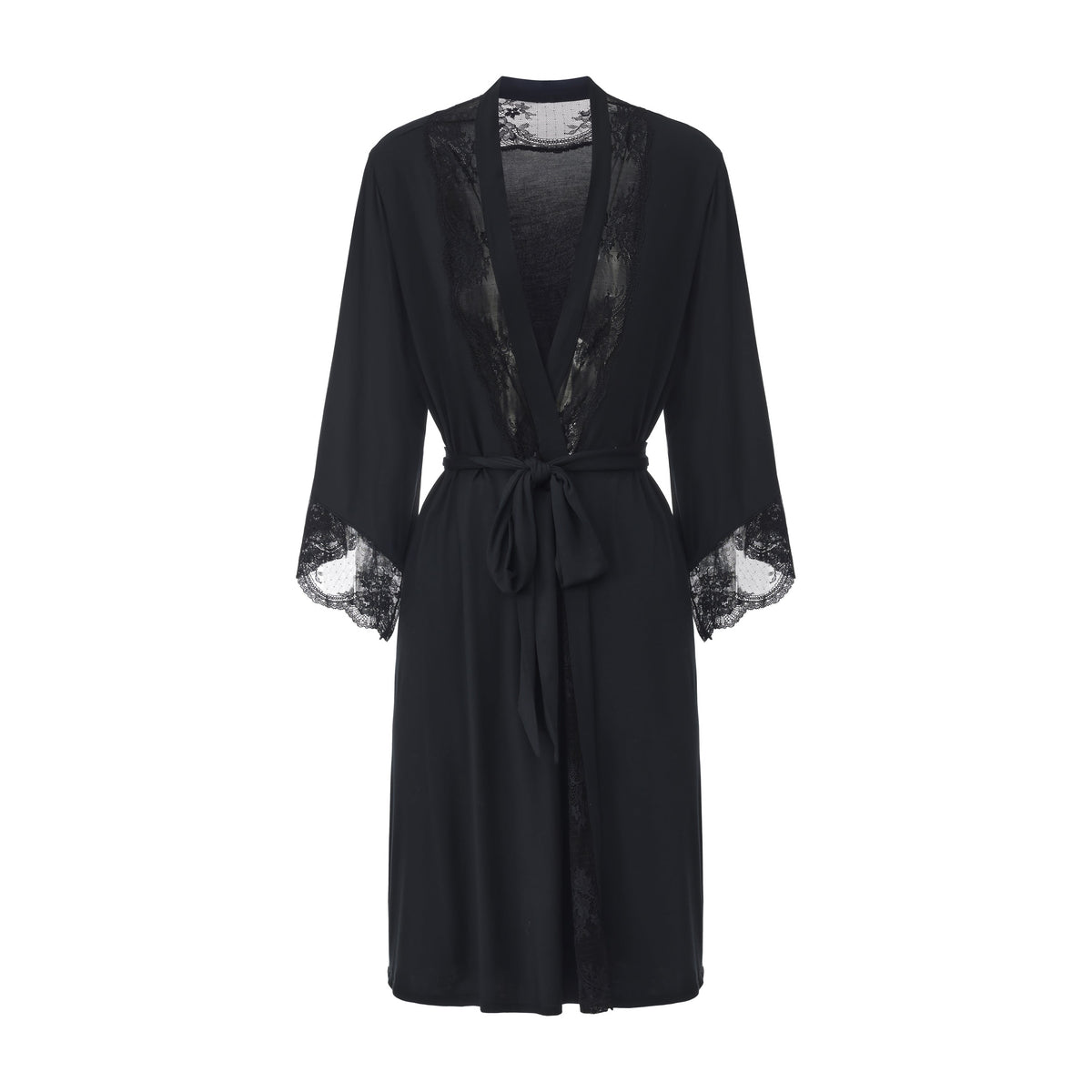 Nest LENZING TENCEL™ Modal & Lace Trim Short Robe