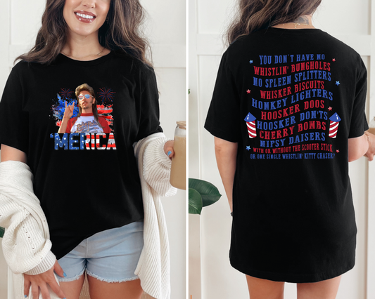 Merica Fireworks Graphic Tee