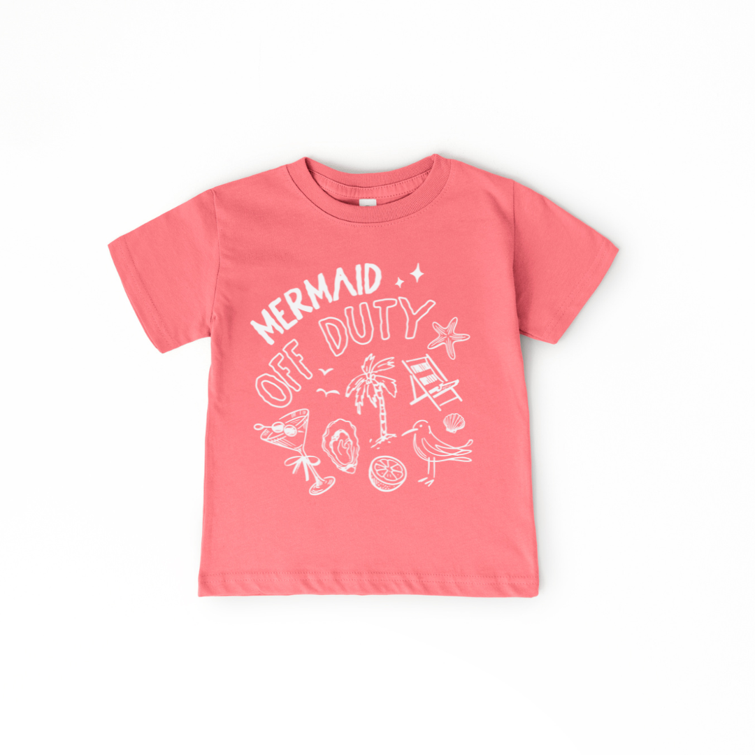 Mermaid On Duty Toddler/Youth Graphic Tee