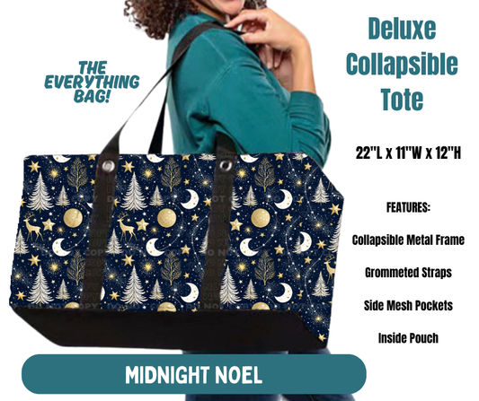 Preorder! Closes 8/13. ETA Nov. Midnight Noel Collapsible Tote