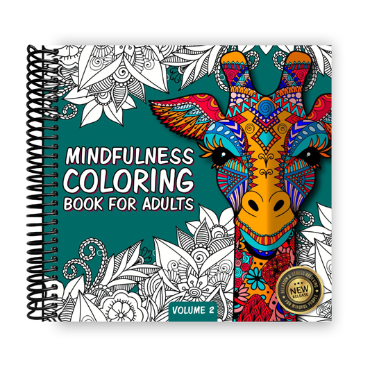 Mindfulness Coloring Book For Adults: For Mindful People | Feel the Zen With Stress Relieving Designs Animals, Mandalas, Zentangle Nature Art (Spiral Bound)