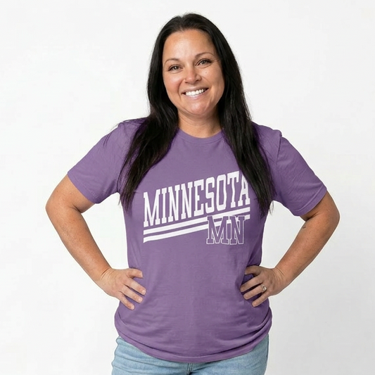 Minnesota Varsity Stripe Adult Graphic Tee
