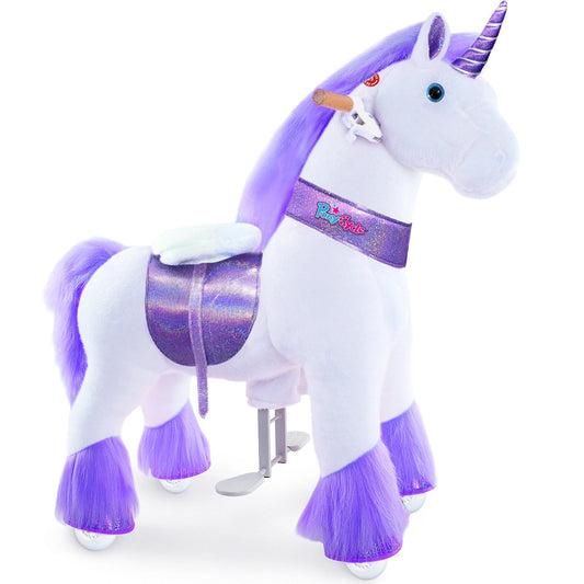 Model U Ride-On Plush Unicorn Age 4-7 Purple