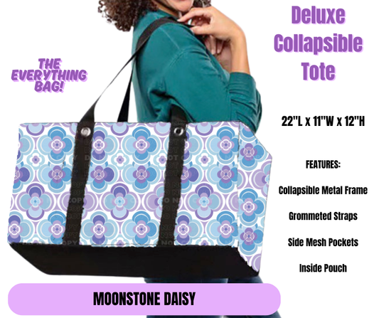Preorder! Closes 5/19. ETA August. Moonstone Daisy Collapsible Tote
