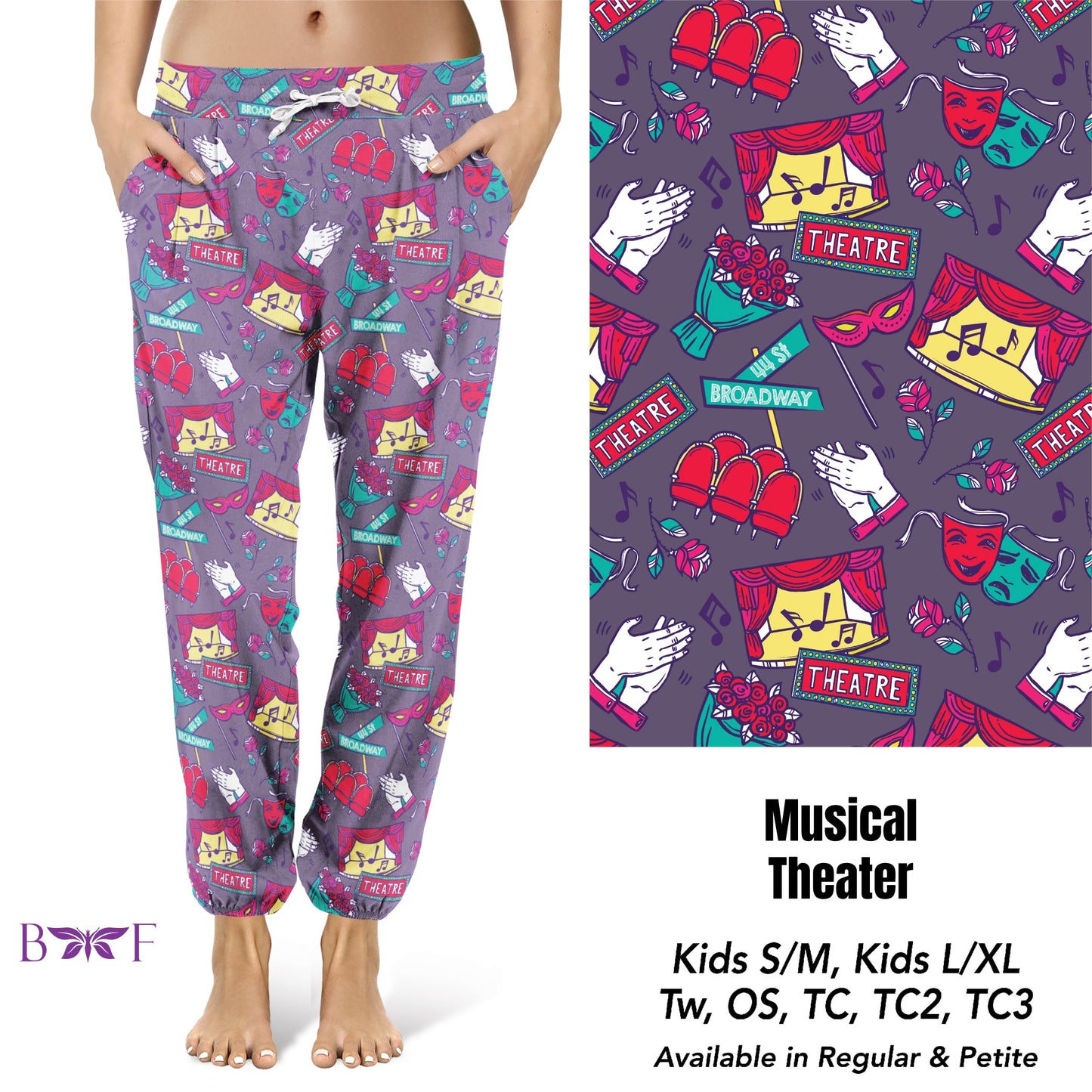 Musical Theater Leggings, Capris and Lounge Pants with pockets