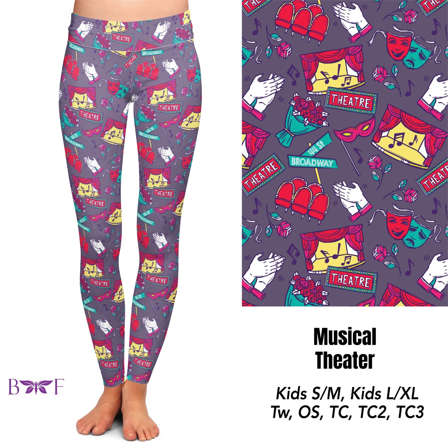 Musical Theater Leggings, Capris and Lounge Pants with pockets