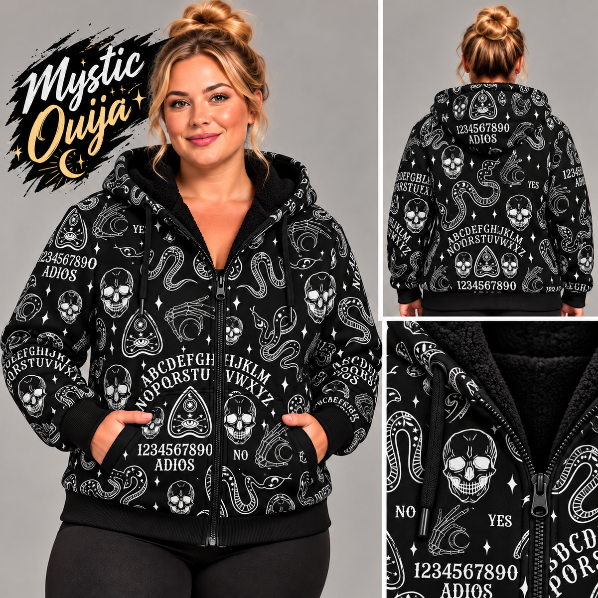 Mystic Ouija-FLEECE LINED HOODED JACKET-PREORDER CLOSING 11/9, ETA LATE JAN.