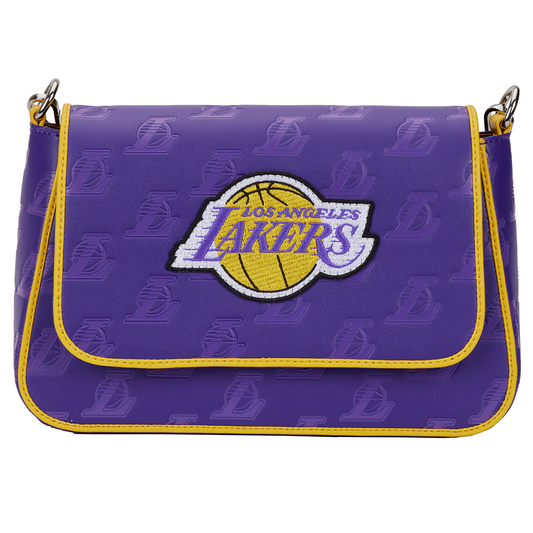 Loungefly: NBA LA Lakers Debossed Logo Crossbody Bag