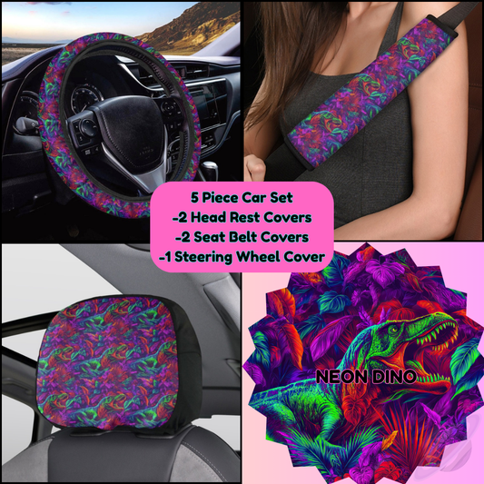 5 PIECE CAR SET-NEON DINO-PREORDER CLOSING 9/5