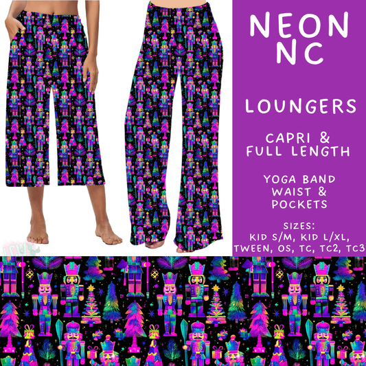 Batch #595 - Christmas Spirit 2 - Closes 10/7 - ETA early Dec - Neon NC Capri and Full Length Loungers