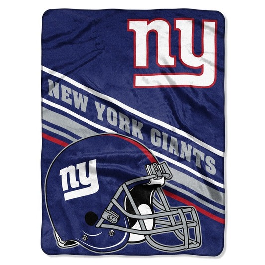 New York Giants Slant Raschel Throw Blanket 60"x80"