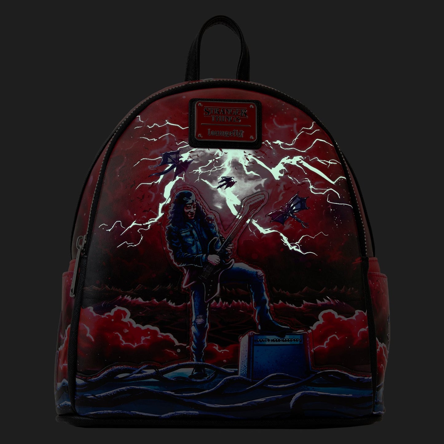 LOUNGEFLY
 NETFLIX STRANGER THINNGS EDDIE TRIBUTE MINI BACKPACK