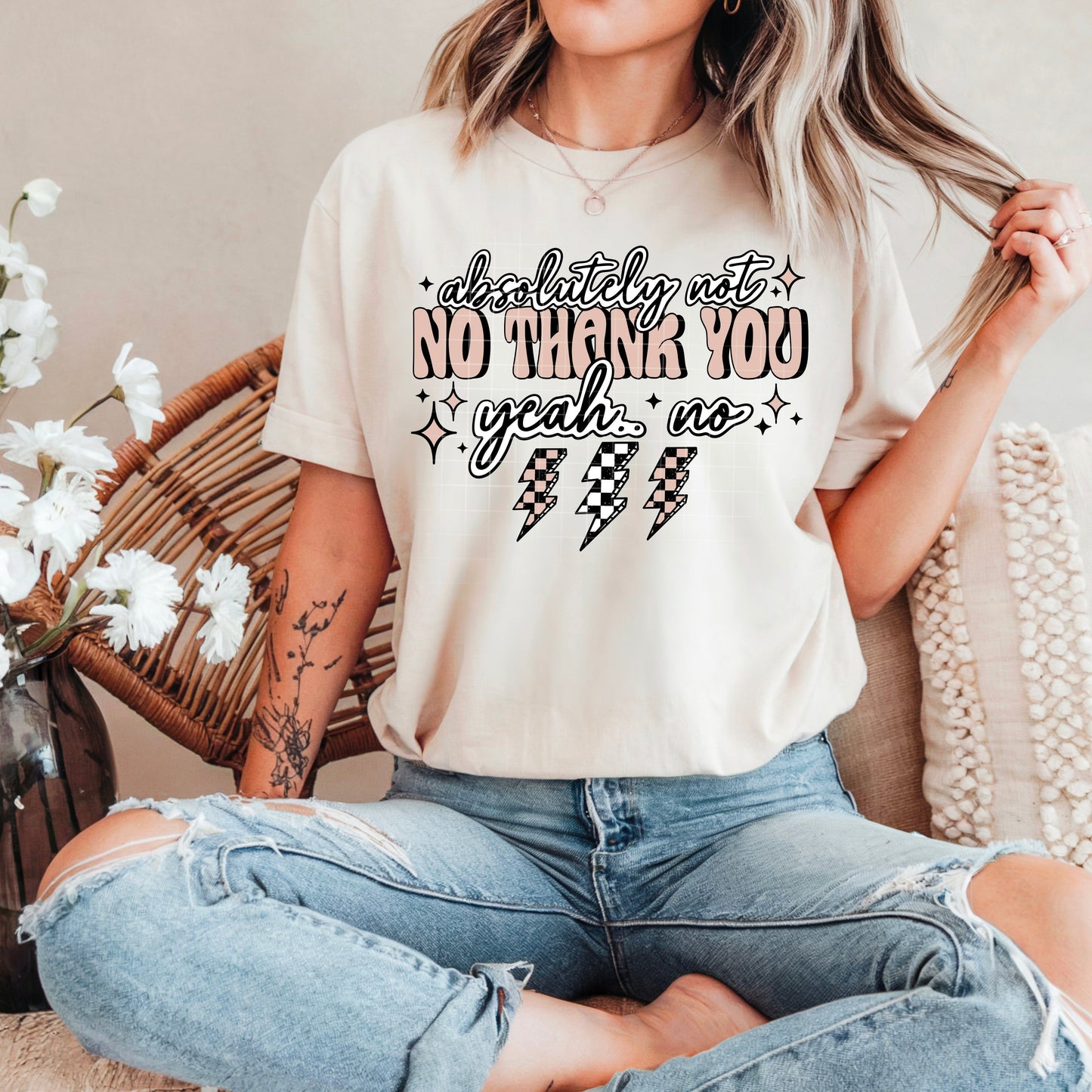 NO THANK YOU TEE